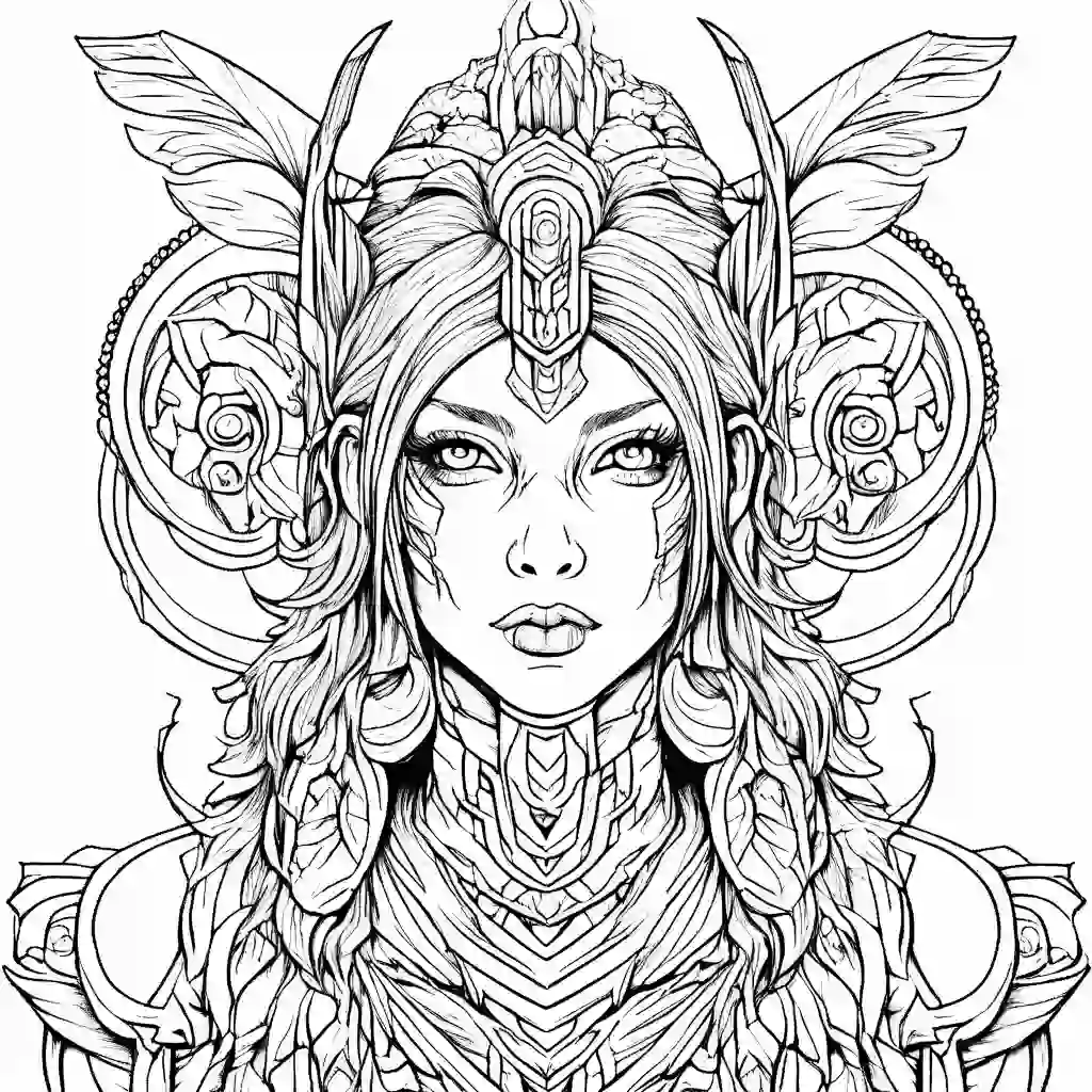 Xana coloring pages